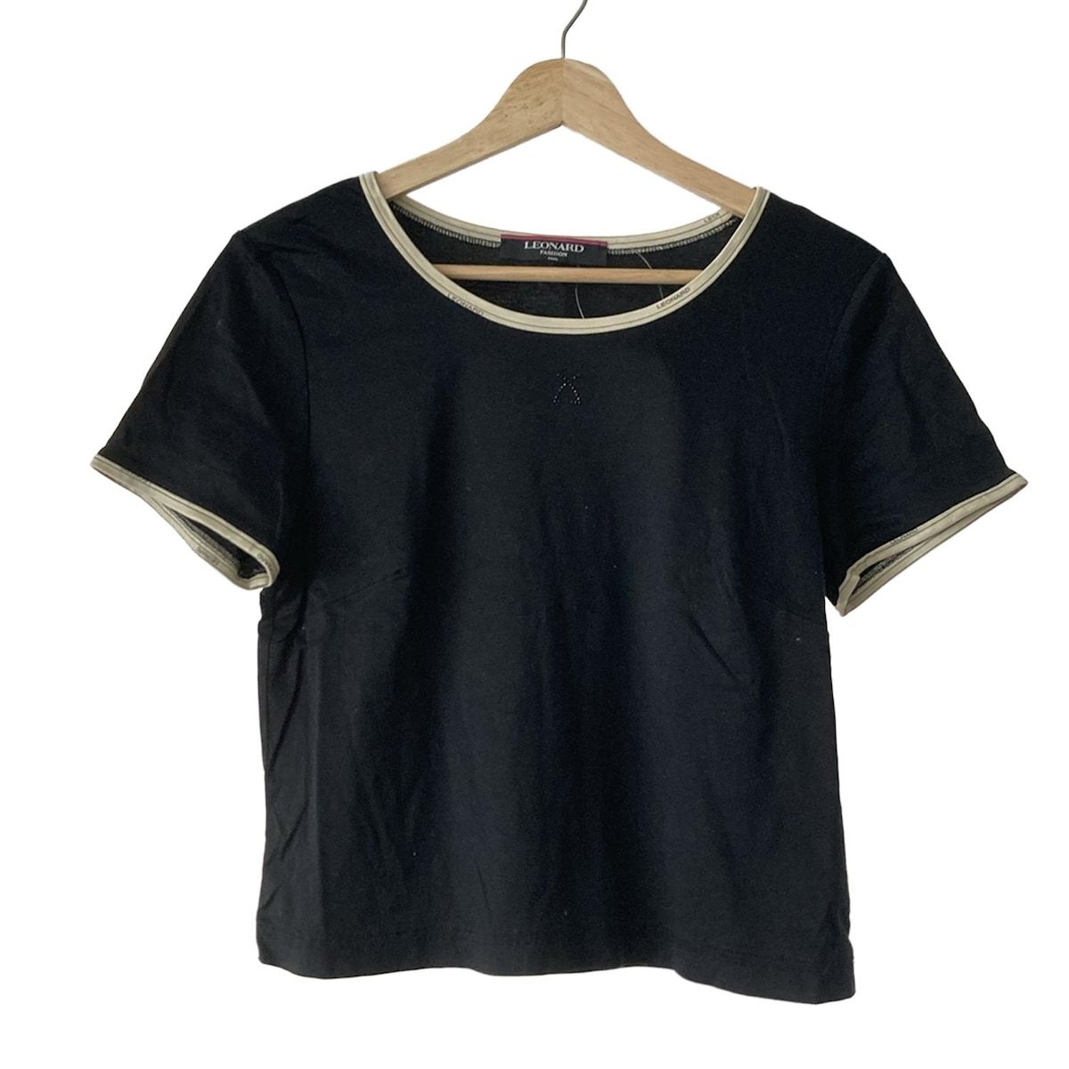 LEONARD(レオナール) 半袖Tシャツ サイズLL レディース - 黒