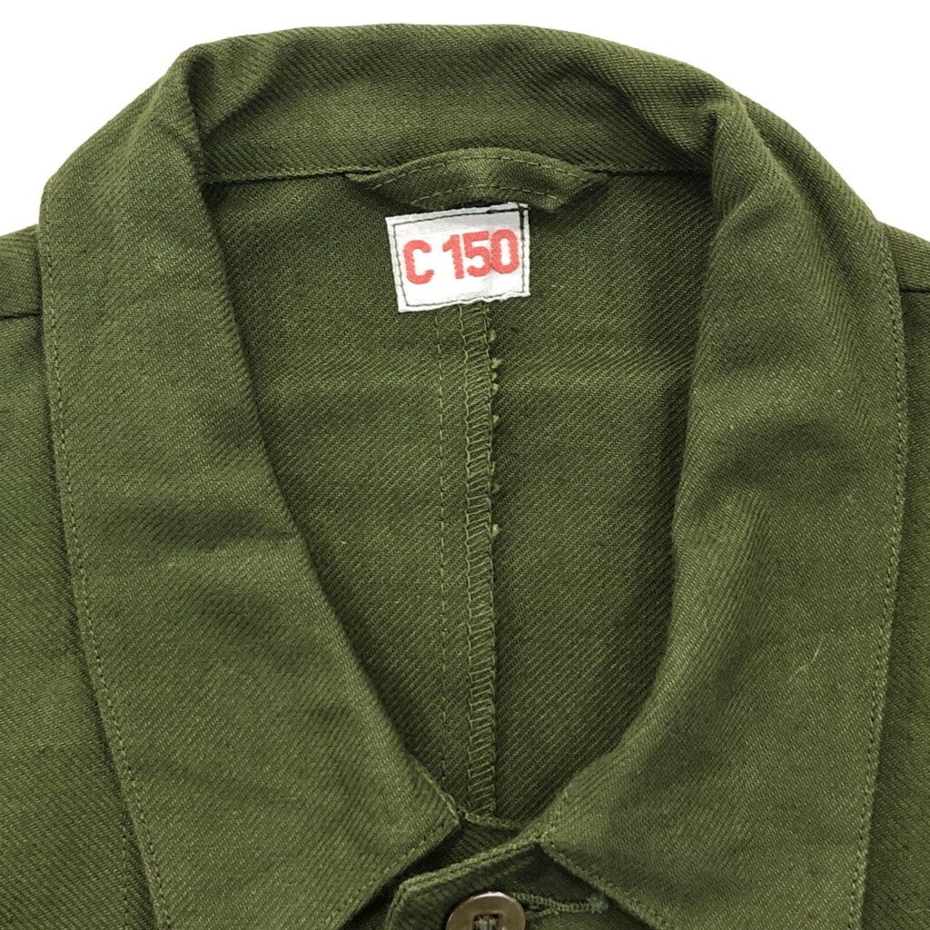 80年代 スウェーデン軍 M-59 フィールドジャケット ユーロ ミリタリー グリーン(メンズ C150)中古 古着 U5415 80年代 スウェーデン軍 M-59 フィールドジャケット ユーロ ミリタリー