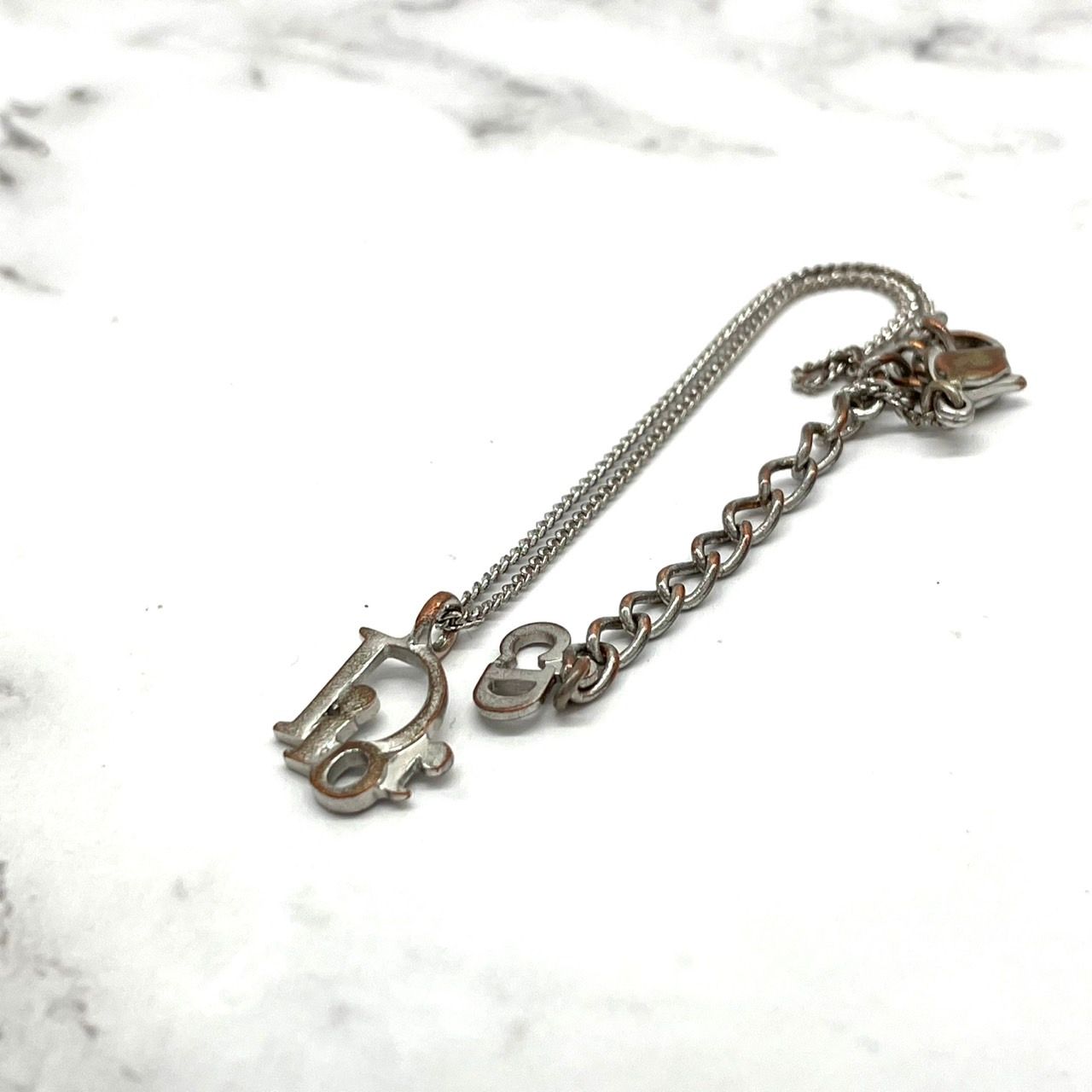 ディオール ロゴチャーム ブレスレット シルバー レディース Christian Dior（ヴィンテージ ディオール） DIOR PARIS ロゴ