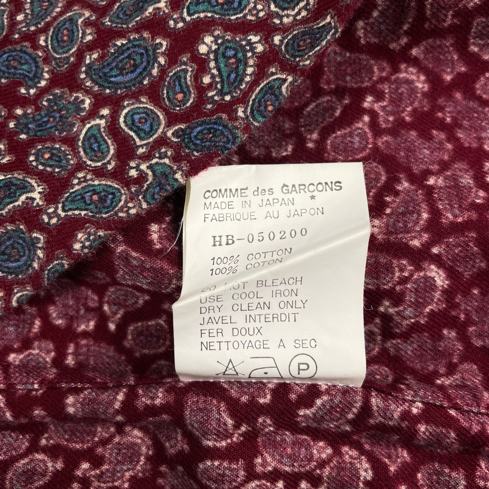 80's-90's 銀タグ オールドモデル COMME DES GARCONS HOMME