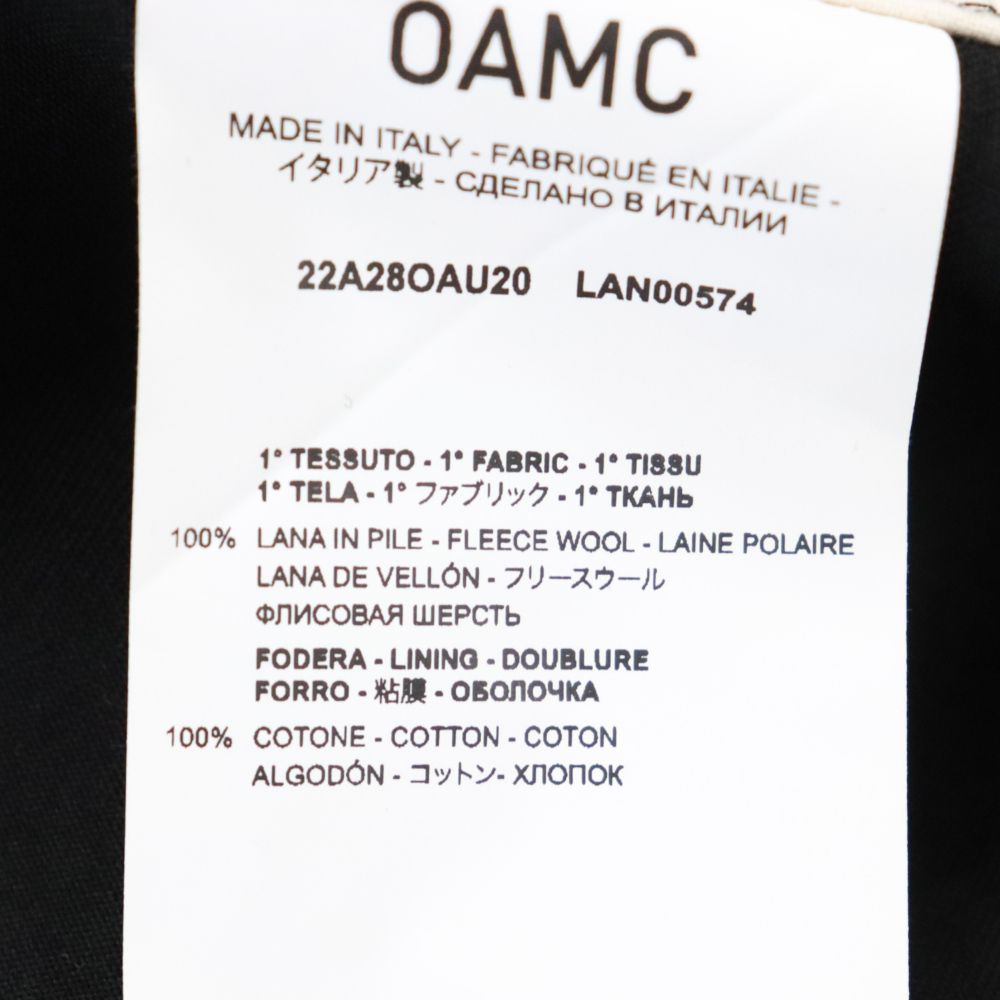 OAMC (オーエーエムシー) 22AW DISC SHIRT ディスク シャツ ジップ