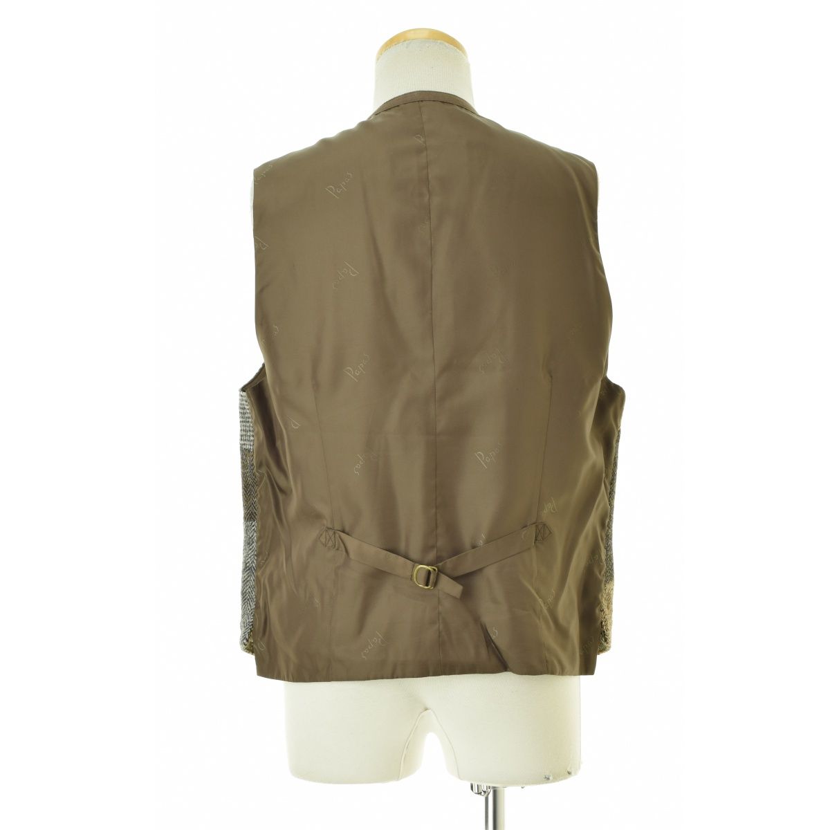 美品⭐️Papas×HARIS TWEED パッチワークツイードベスト 寝ころび様専用】Papas×HARIS TWEED☆パッチワークツイード