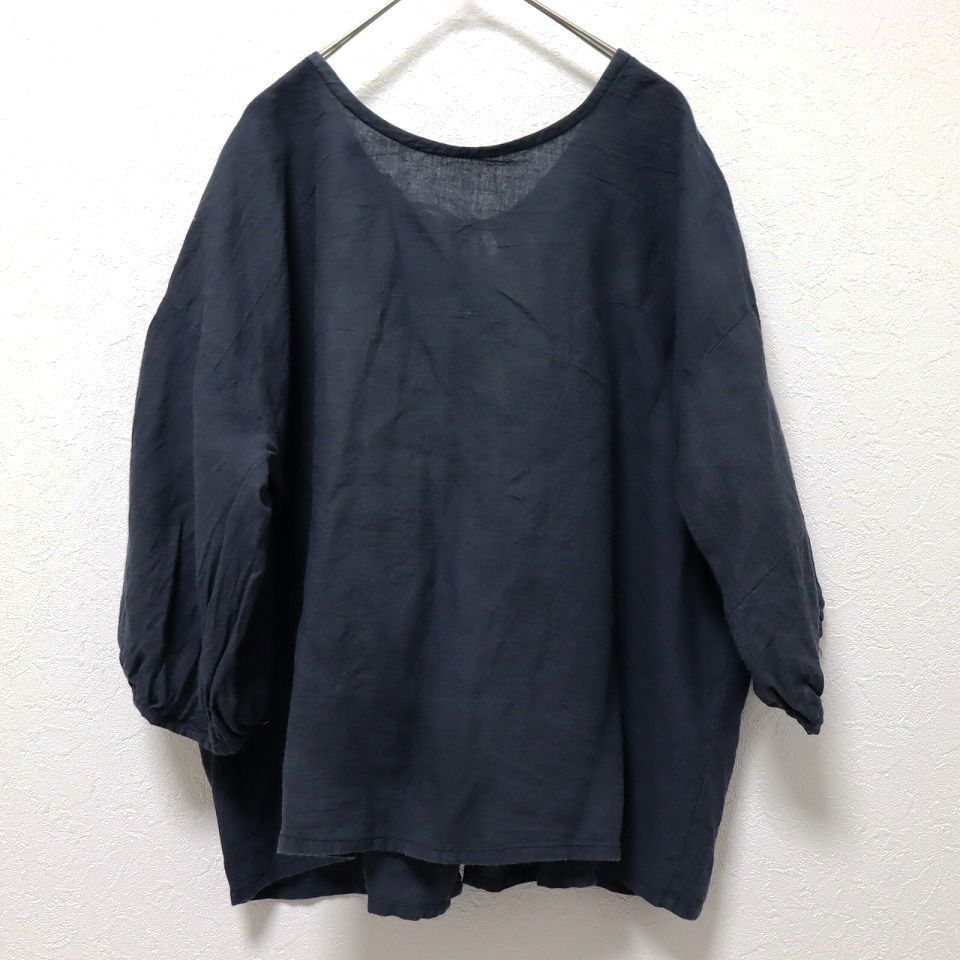 a+koloni アラクリィティー コロニー リネン 七分袖 シャツ