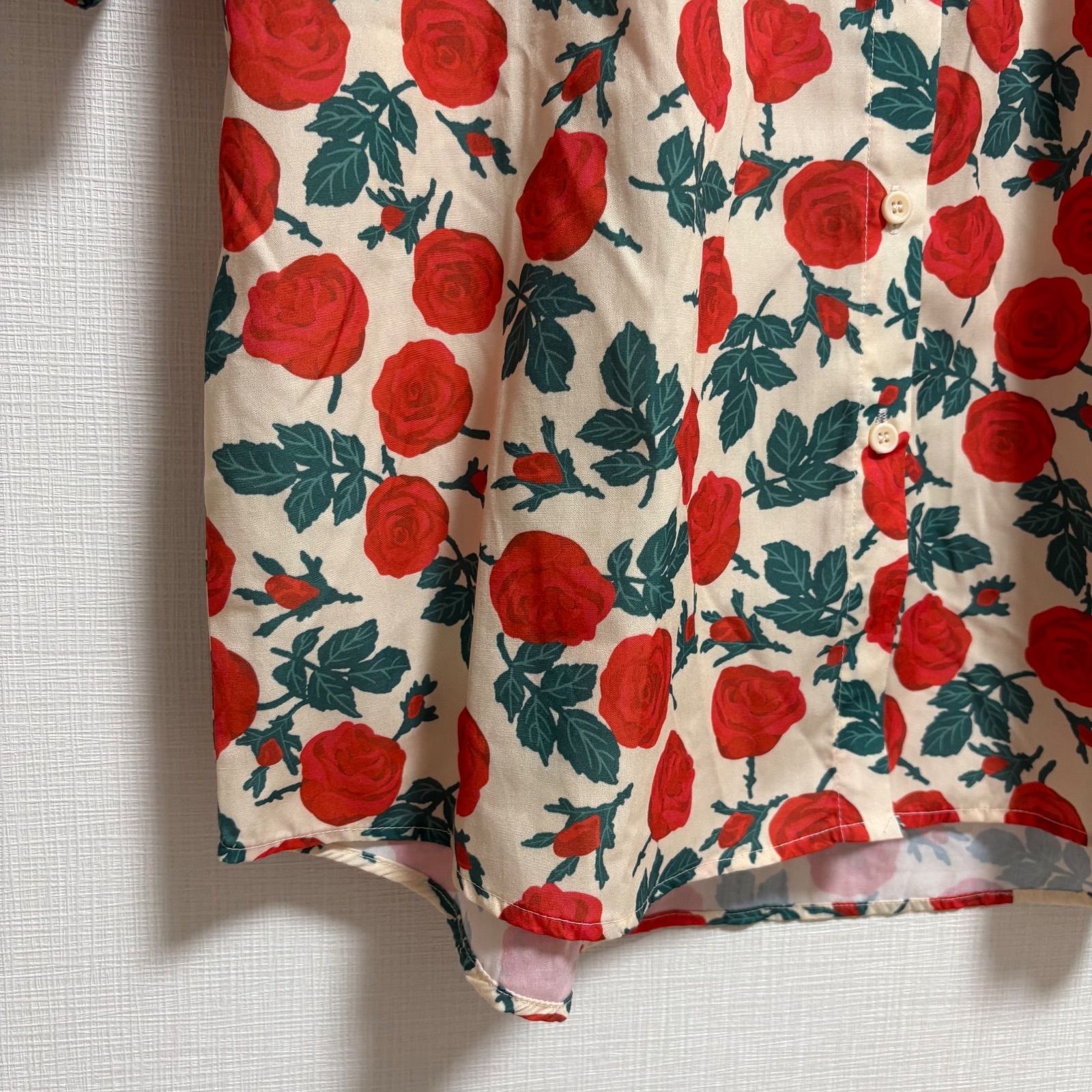 CALEE 半袖シャツ 薔薇 バラ M CALEE - 完売 19ss 今季新作 Calee コラボ Tシャツ 半袖 蛇 薔薇