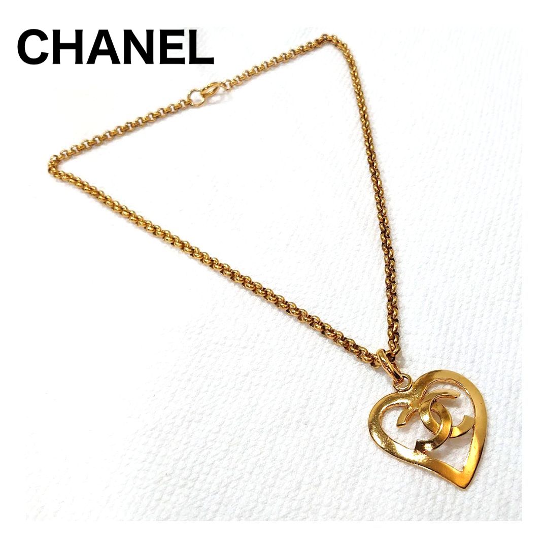 CHANEL シャネル ネックレス ココマーク ハートモチーフ