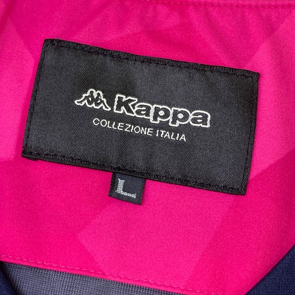 サイズ：L KAPPA GOLF カッパゴルフ  中綿ブルゾン ジャケット 総柄 ピンク系 [240101412565] ゴルフウェア レディース ストスト KAPPA GOLF カッパゴルフ 中綿ジャケット 総柄 ピンク系 M