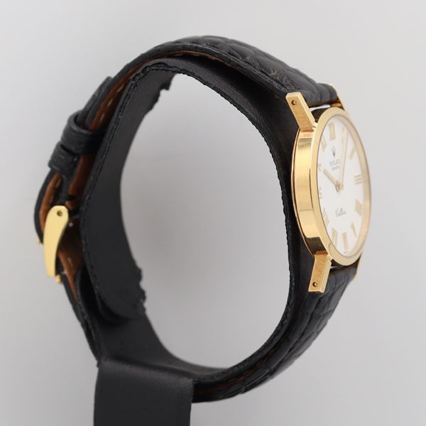 レディース腕時計 美品】ロレックス チェリーニ レディース Ref.4109 18K Cal.1601