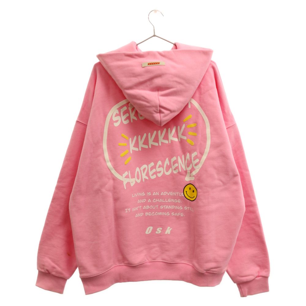 KKKKKK Logo Hoodie ロゴフーディ プルオーバーパーカー ブルー｜メンズ 