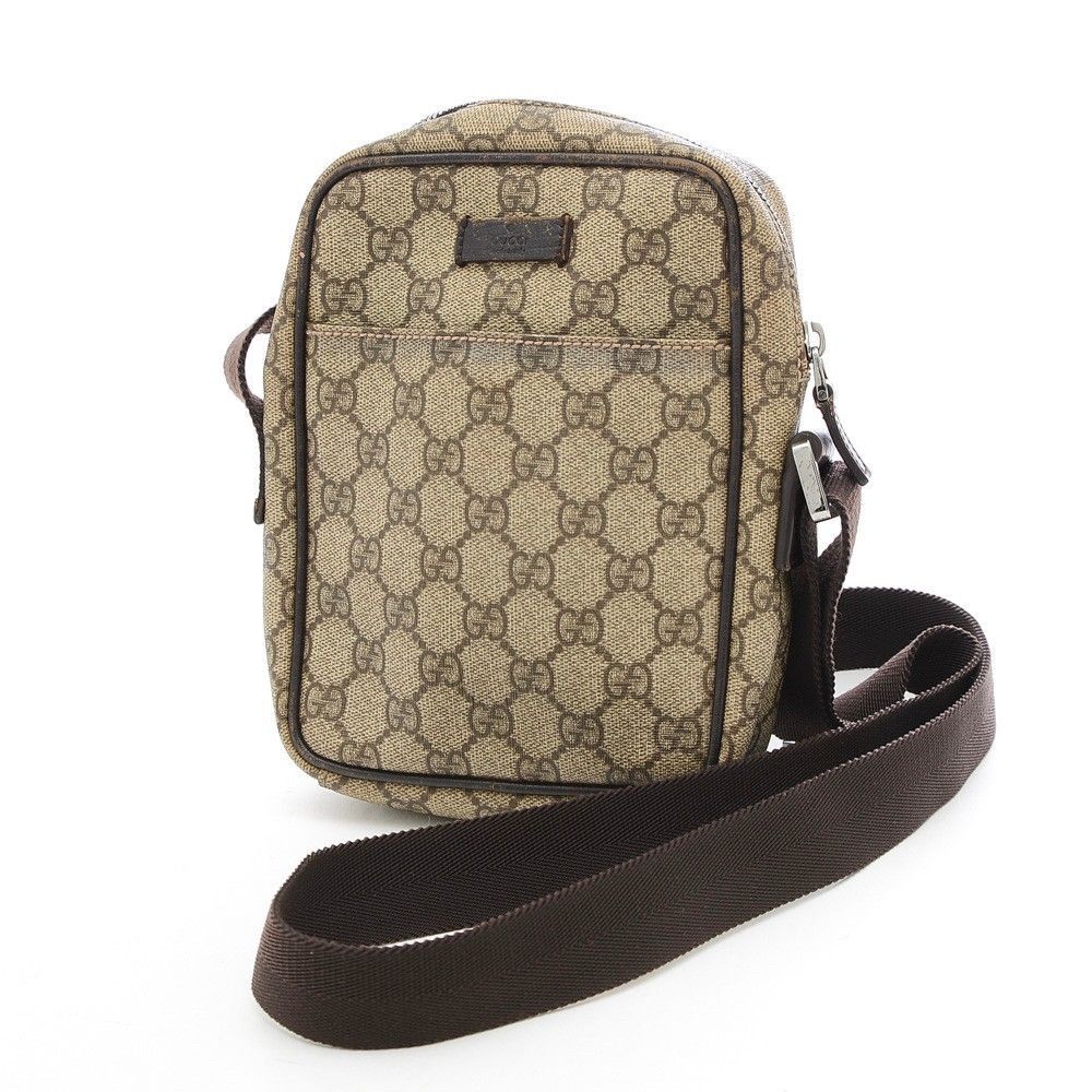 GUCCI　ショルダーバッグ GGスプリーム PVC ロゴプレート 122754 GUCCI ショルダーバッグ GGスプリーム PVC ロゴプレート 122754