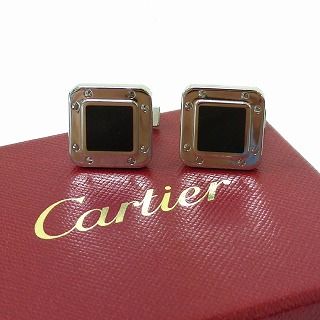 カルティエ カフリンクス Ag925 メタル フランス製 ブラックシルバーカラー Cartier カルティエ カフリンクス Ag925 メタル フランス製