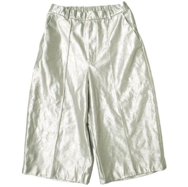 フェイクレザーハーフパンツ(グリーン)fakeleather halfpants CITYSHOP シティショップ 21SS FAUX LEATHER HALF PANTS