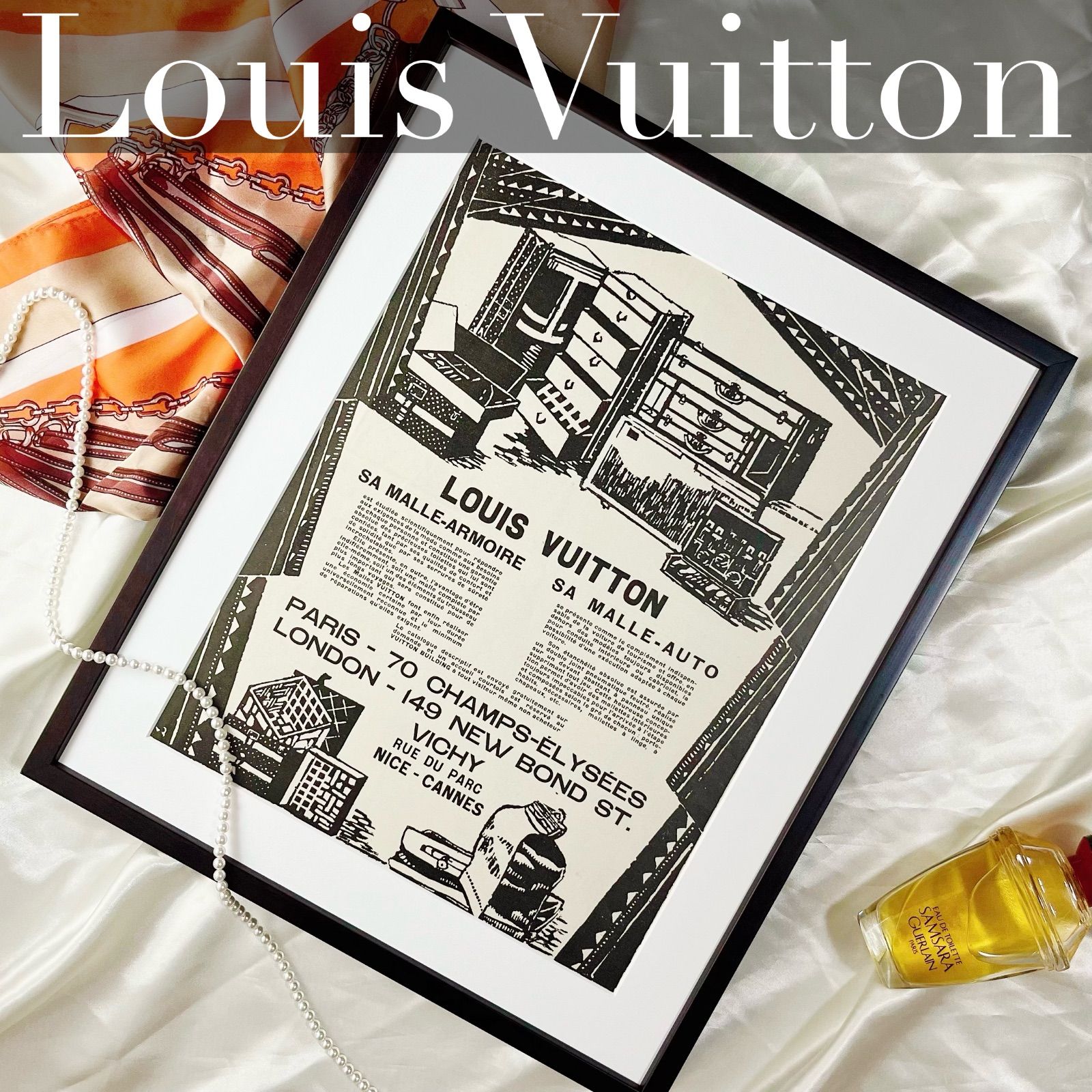 1926 広告＞Louis Vuitton ルイヴィトン ポスター ヴィンテージ