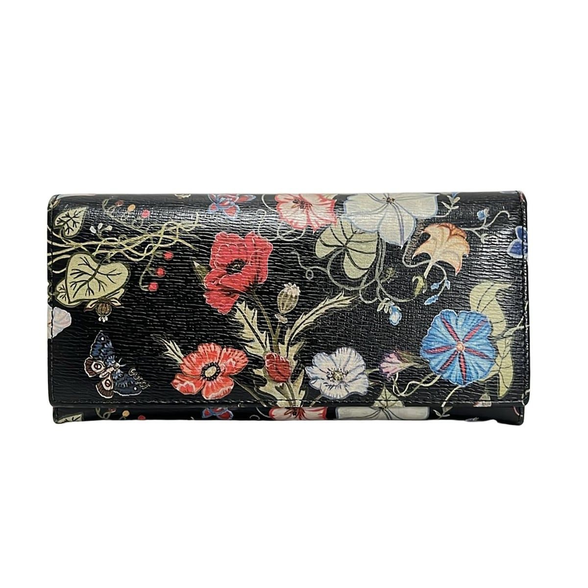 GUCCI(グッチ) 長財布 クリスナイトフローラ 274419 黒×ダーク GUCCI(グッチ) 長財布 クリスナイトフローラ 274419 黒×ダーク