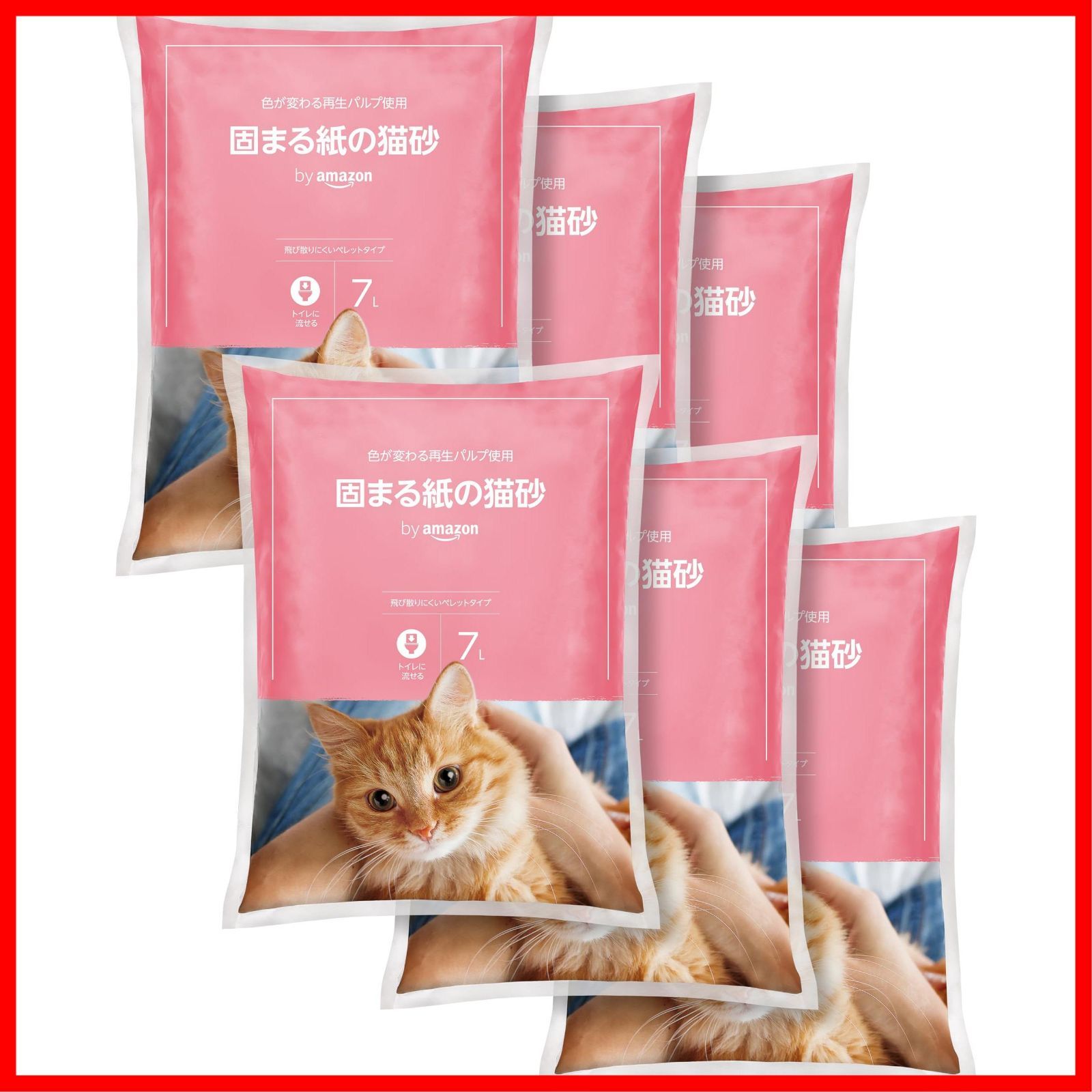 紙の猫砂 7 L×6袋 42 L by 無香料 Wag