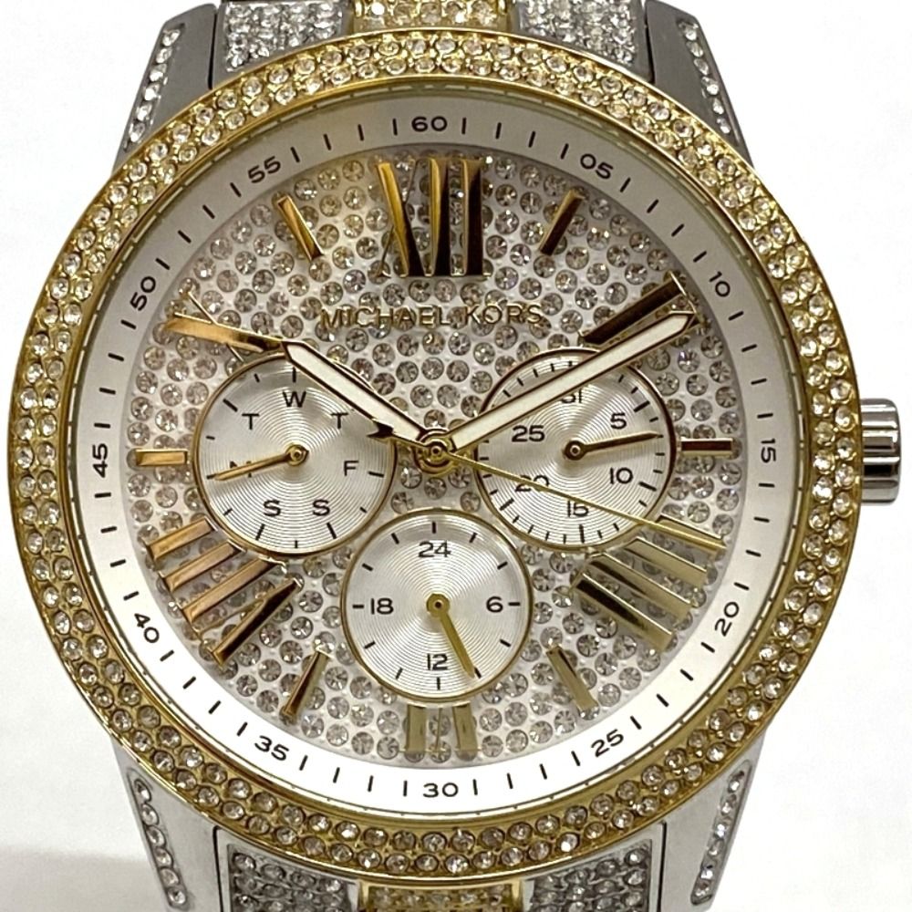03w16193 Michael Kors マイケルコース BRYNN パウェ ウォッチ シルバー|ゴールド レディース 腕時計 アナログ MK-6934