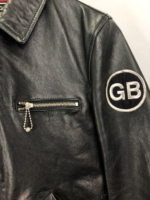 GB SKINS COW LEATHER シングルライダースジャケット GB03BZ34RD