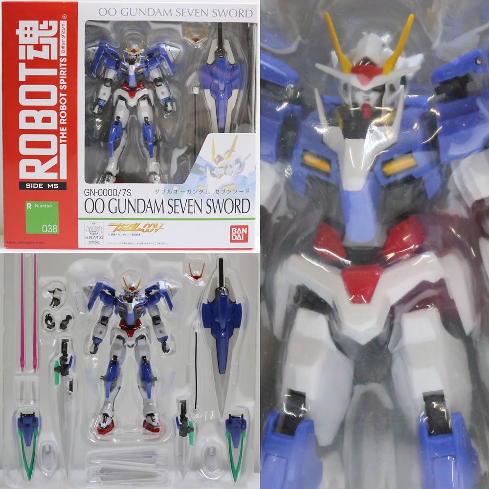 BANDAI - ROBOT魂(SIDE MS) GN-0000/7S ダブルオーガンダムセブンソード 機動戦士ガンダム00V(ダブルオーブイ) 完成品 可動フィギュア バンダイ ROBOT魂 <SIDE MS> ダブルオーガンダムセブンソード | 魂ウェブ