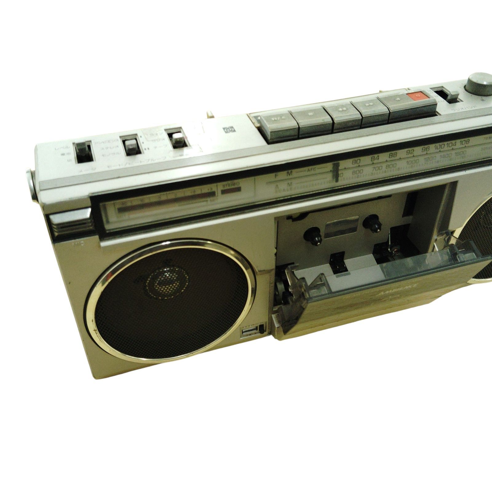 National ナショナル RX-5180 FM/AMラジオカセット レッド ラジカセ