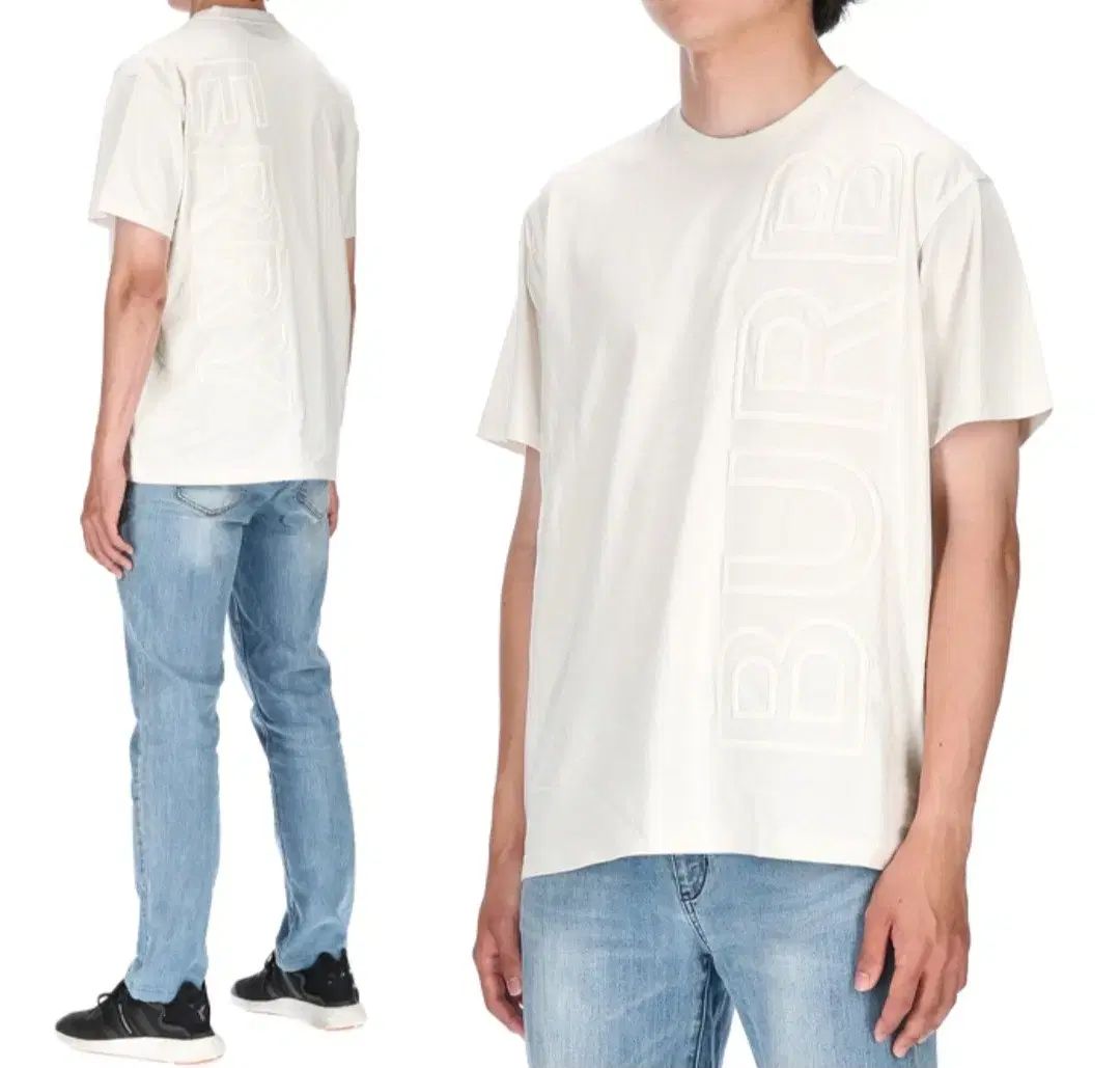 BURBERRY バーバリー ロゴ 半袖Tシャツ サイズ L スレッド 105