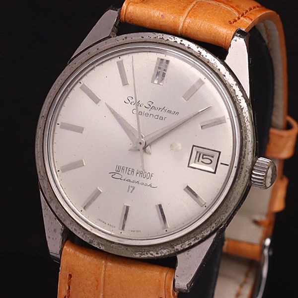 SEIKO 手巻き時計 文字盤シルバー スポーツマン