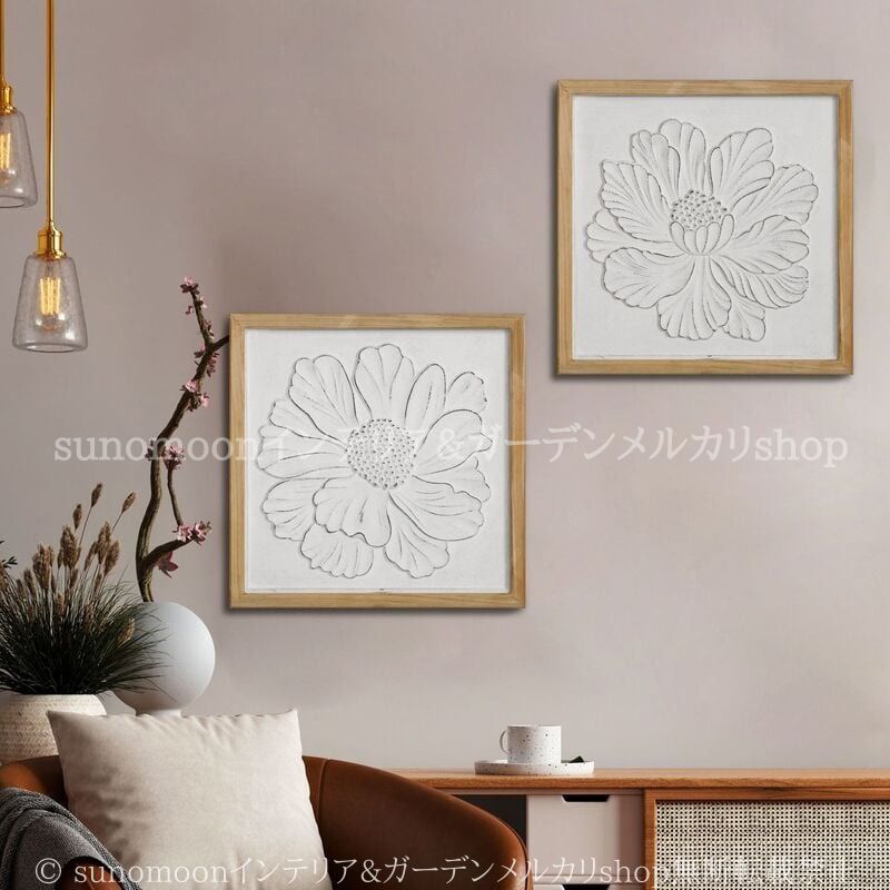 花柄 ウォール アート レトロ調 ヴィンテージ調 ヨーロッパ風 壁掛け インテリア 北欧 カントリー アンティーク調 白 ホワイト NEXPOTALLINN_EU