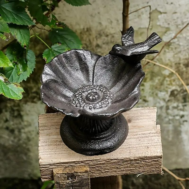 新品　アイアン製バードフィーダー　大型ガーデンオーナメント　小鳥バードバス 新品 アイアン製バードフィーダー 大型ガーデンオーナメント 小鳥