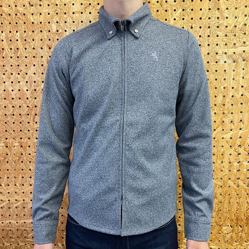 ♥ 送料込 カペルミュール||フランネルニットシャツジャージ ||kpls1039-GRY||r9900