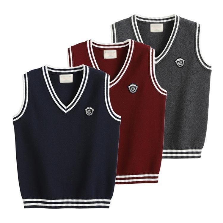極美品　フェルナンデス　APG -55S スクールベスト Vネック 男の子 女の子 子供服 ライン入り