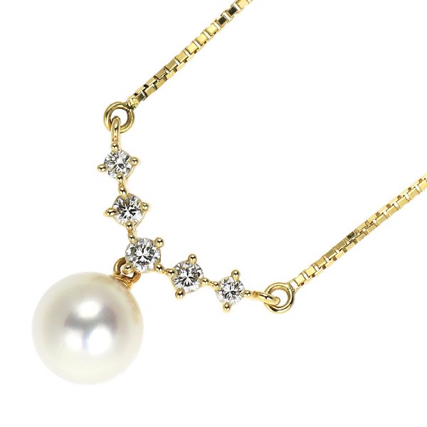 TASAKIあこや真珠ペンダント♪Ｋ18 TASAKI タサキ アコヤパール 真珠 ペンダントトップ K18イエロー