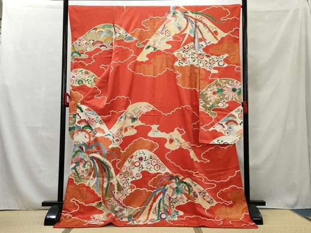 Yahoo!オークション - 刺繍 鳳凰 色打掛 豪華 箔 金彩加工 正絹