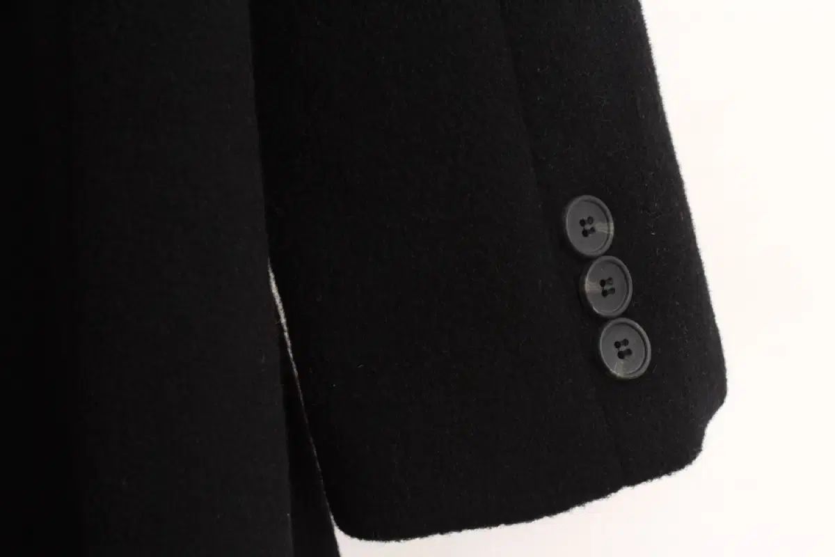 美品꧁LARDINI꧂ チェスターコート ネイビー ウール ブートニエール 44 美品】LARDINI チェスターコート/ウール/ネイビー/サイズ46