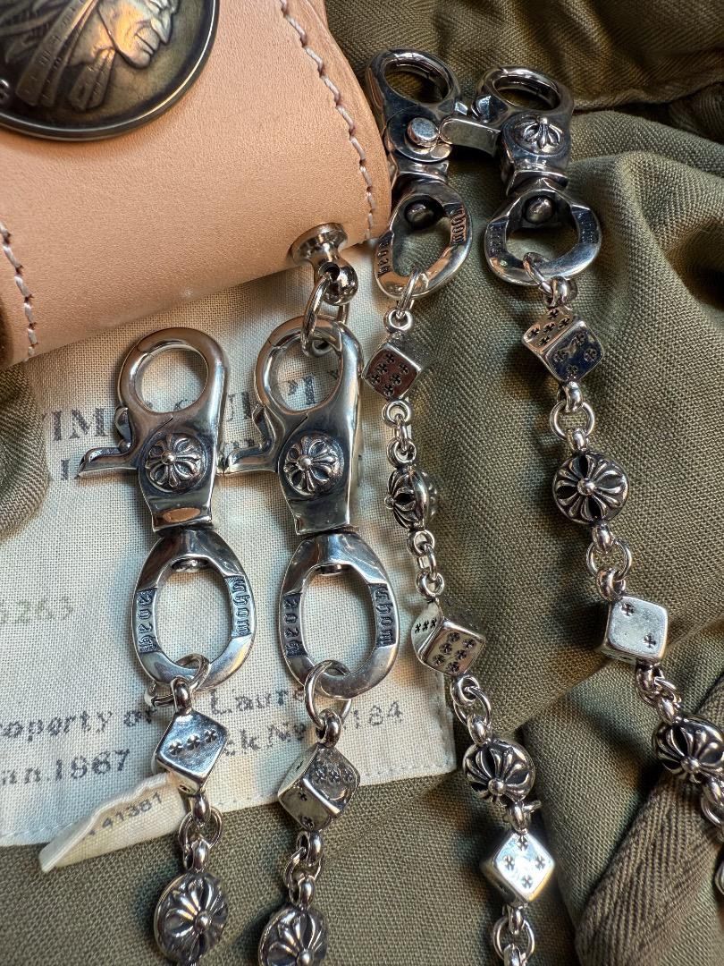 【Dice × Flower ウォレットチェーン】 重厚で存在感QBSZSZ13 QBSZSZ ウォレットチェーン Dice×Flowerウォレットチェーン ウォレット