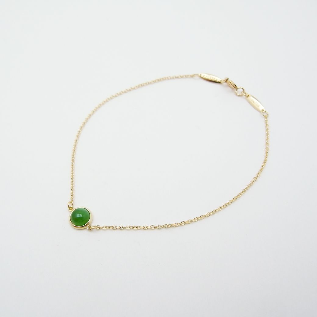 ティファニー カラー バイザヤード グリーン ジェイド ブレスレット