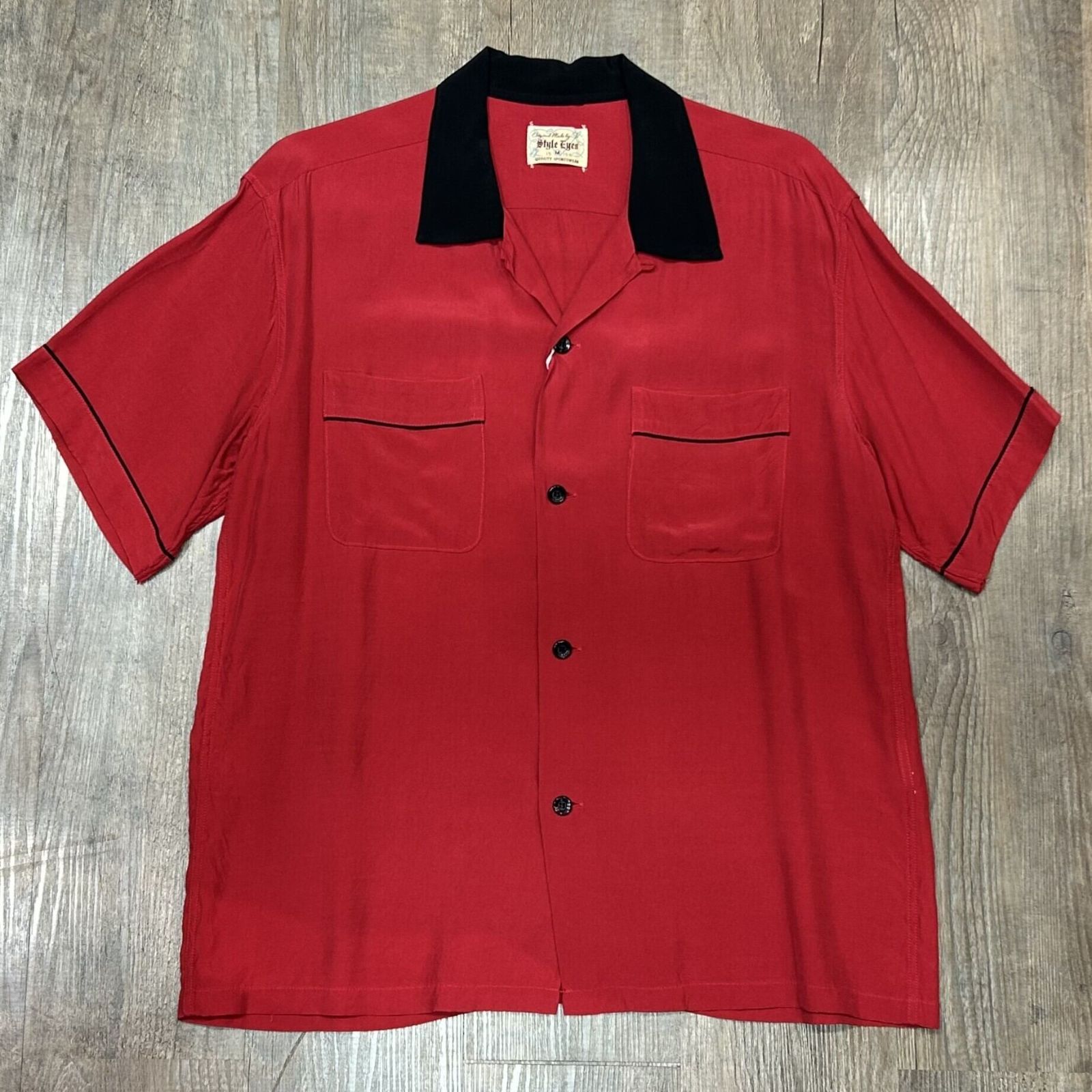 sunrise　ボーリングシャツ　Lサイズ　半袖シャツ　アメカジ　ヴィンテージ 00年代 Cruisin USA クルージン バックプリント ボウリング