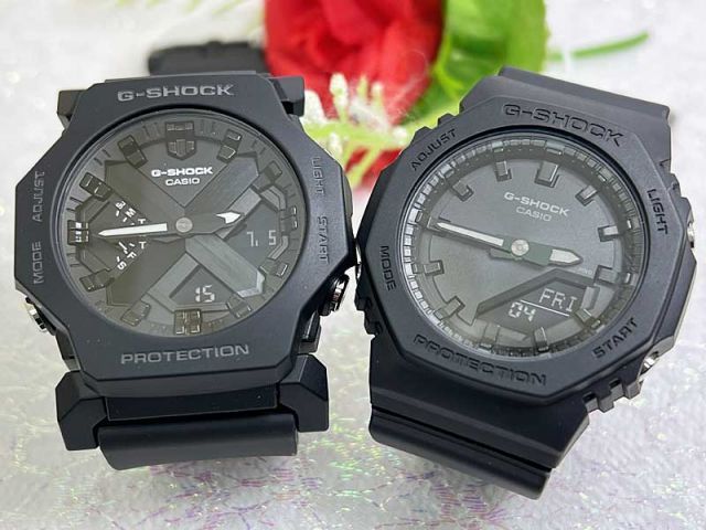 電池式 恋人たちのGショック ペアウオッチ G-SHOCK BABY-G  ペア腕時計 カシオ 2本セット  GMA-P2100BB-1AJF デジタル   ラッピング無料    クリスマス 誕生日 御祝い 還暦 銀婚式 結婚記念日 バレンタイン 婚約 クリス