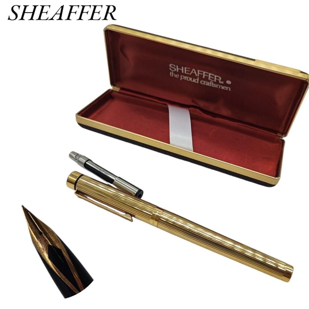 SHEAFFER シェーファー ゴールド 万年筆 K14 14金 ボールペン - メルカリ