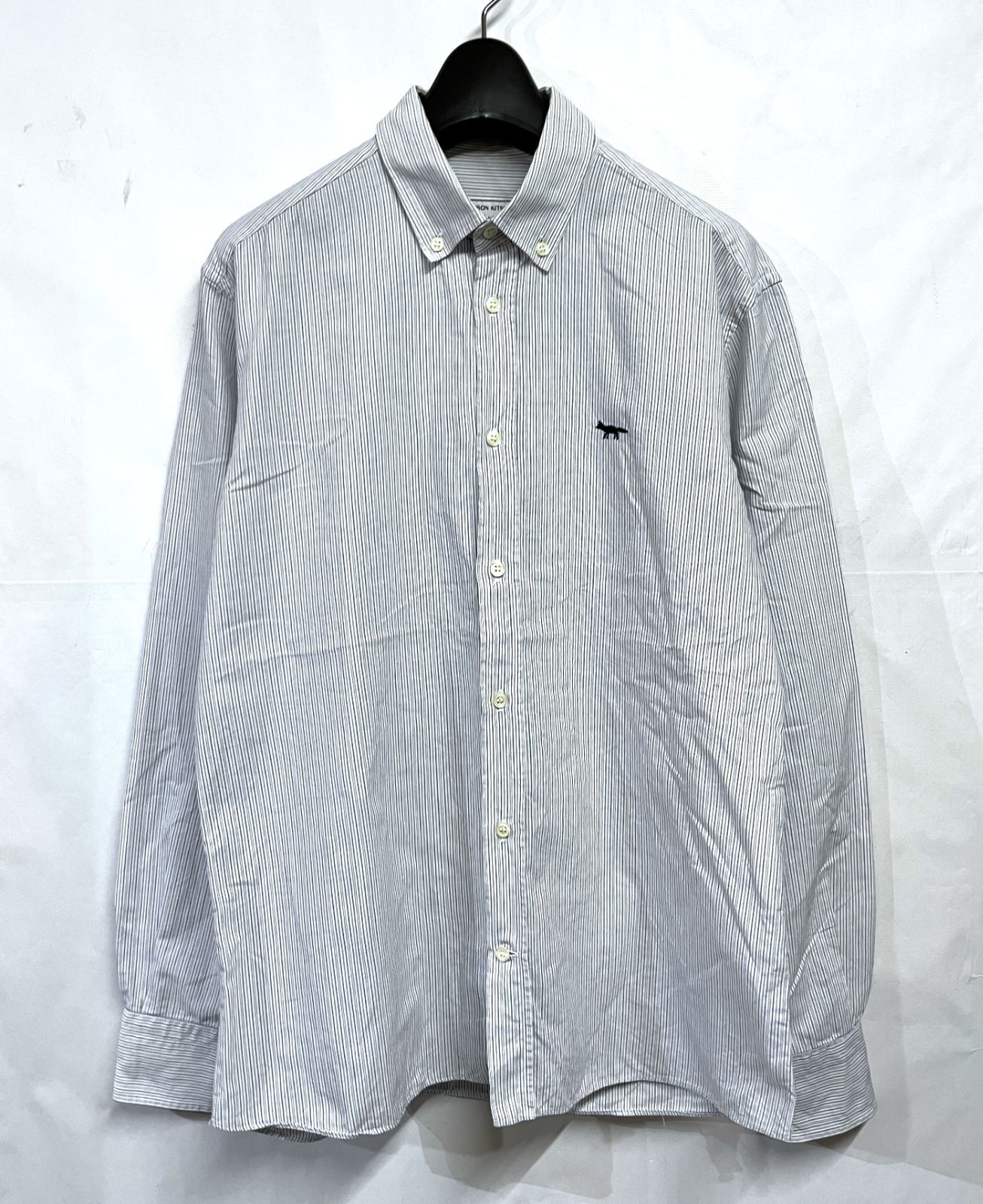 MAISON KITSUNE｜メゾンキツネ ボタンダウン ストライプシャツ