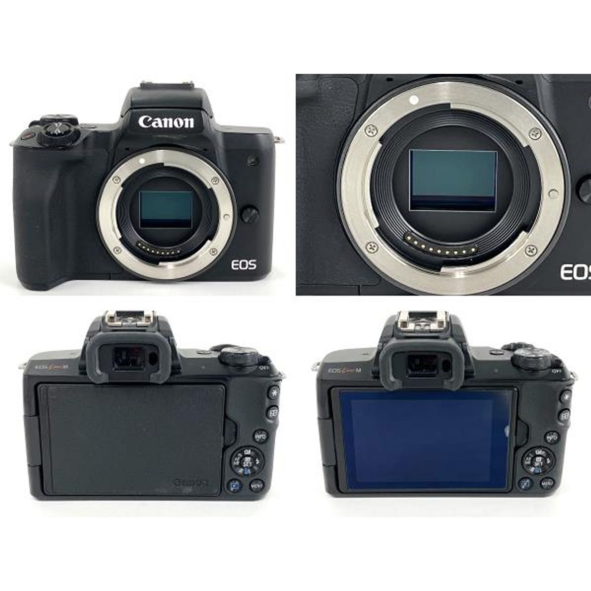 CANON EOS KISS M 15-45mm 55-200mm ミラーレス 一眼レフカメラ ダブルズームキット 中古 訳あり Y9250267 -  メルカリ