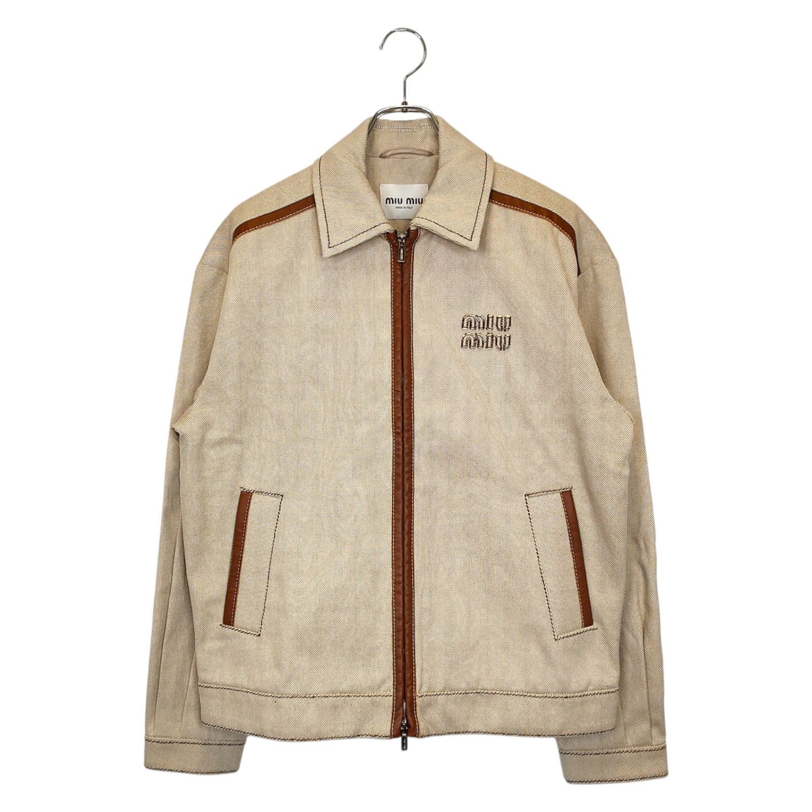 MIU MIU ミュウミュウ 22SS ジャカード キャンバス ブルゾン