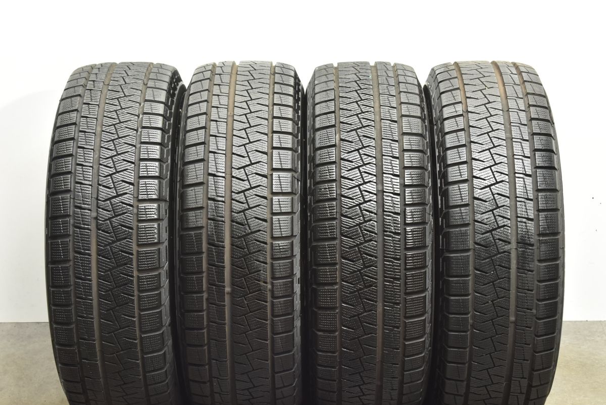 ノア.ヴォクシー.エスクァイア等に★ECOFORME　15×6　+50●バリ山　195/65R15　4本 バリ溝エコフォルム 15in 6J +50 PCD114.3 ピレリ アイス