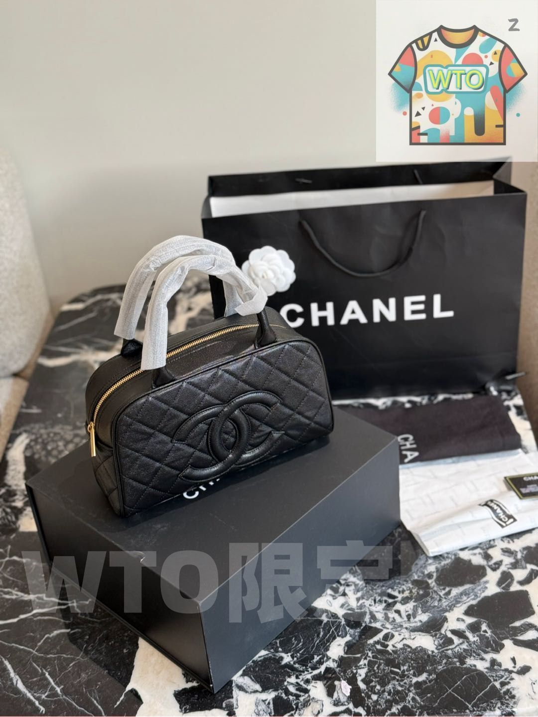 VINTAGE シャネル キルティング ボウリング バッグ 今日特価】Chanel Vintage Bowling Bag シャネル ヴィンテージ