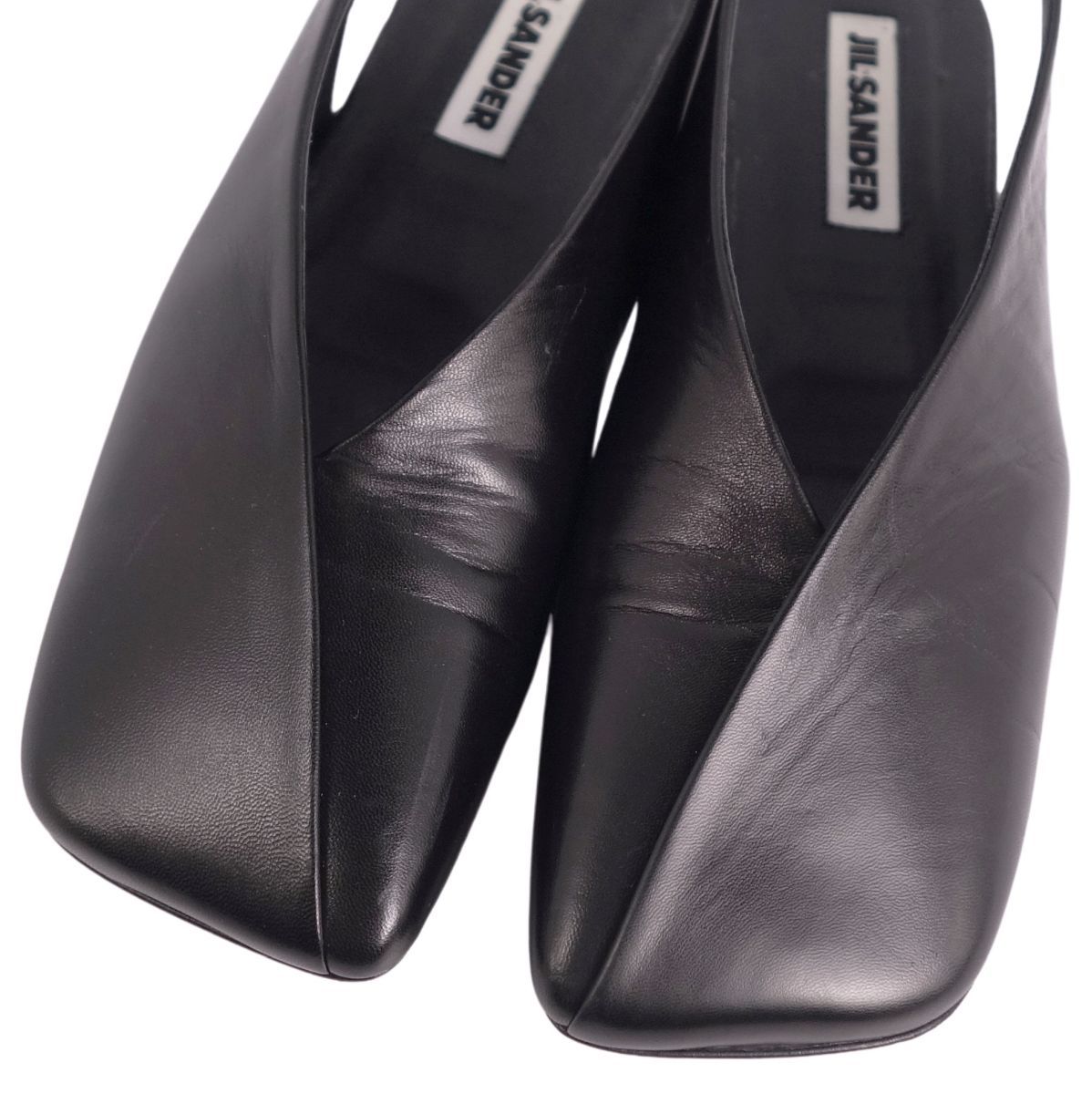 JIL SANDER ジルサンダー レザー 無地 フラット サンダル 関送込 未使用 ジルサンダー JIL SANDER サンダル フラットサンダル
