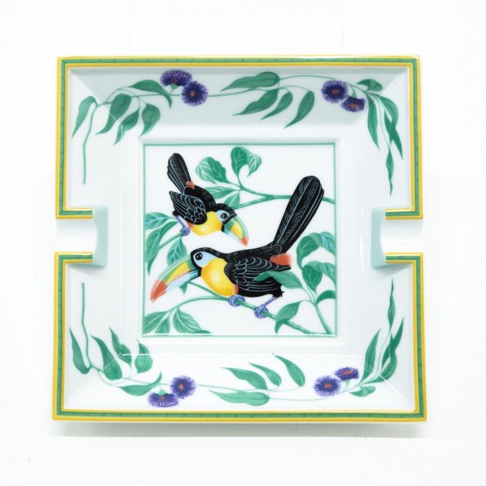 エルメス HERMES トゥカン アッシュトレイ 陶磁器 灰皿