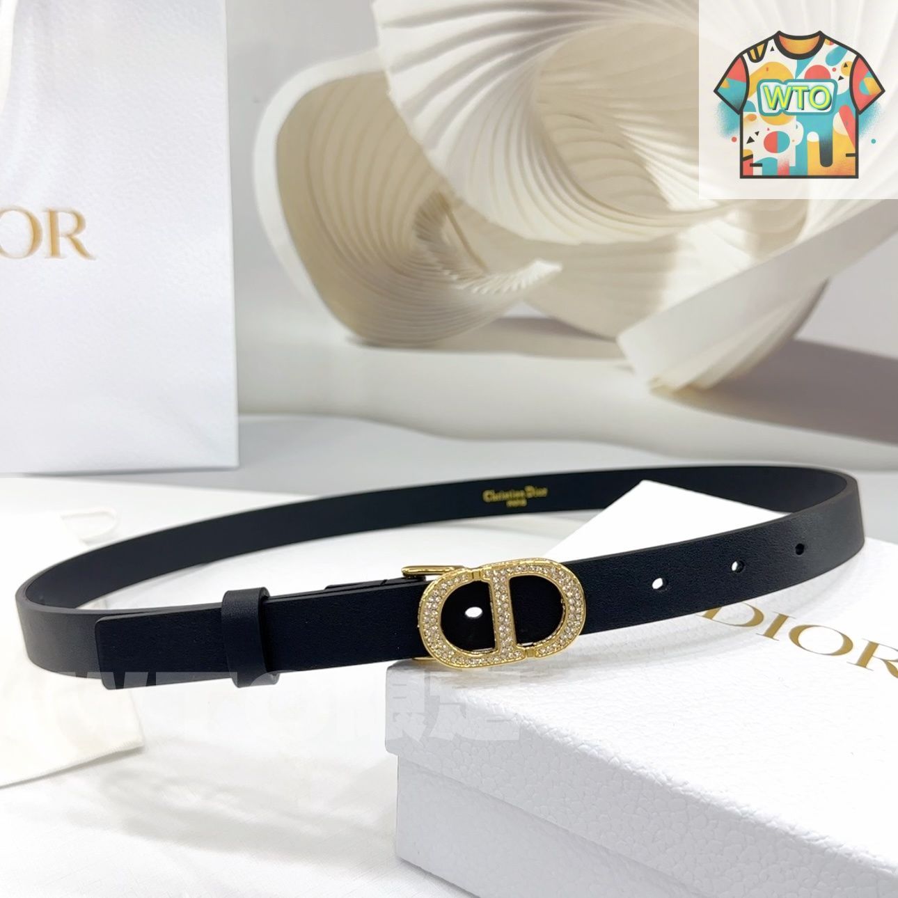 パールがエレガント♡【 Dior 】ベルト Dior ディオール エレガント ファッションベルト02 - メルカリ