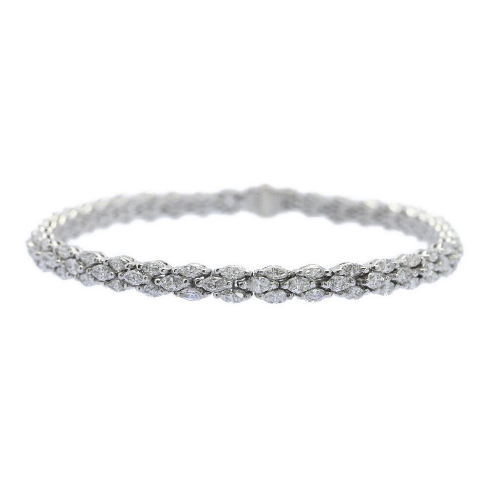 4.91ct|テニスセッティング･ダイヤモンドブレスレット|Pt900-19.8g|プラチナ 翌日配送可 ♀ N レディース 589981