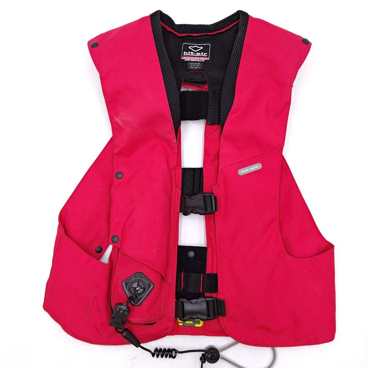 ヒットエアー エアバッグ プロテクター SV-2 べスト レッド hit-air 乗馬 馬具