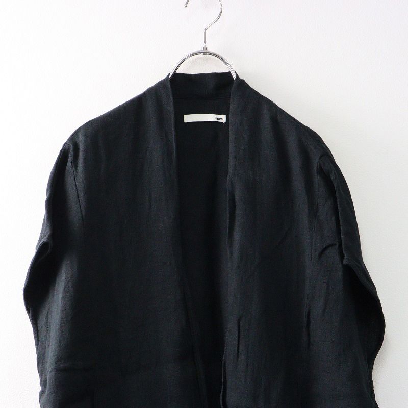 定価29700円 エヴァムエヴァ evam eva E233T014 linen long vest リネンロングベスト M ブラック┃黒 麻 2400014579468 WWW_NOITHATQUANGTHANH_NET