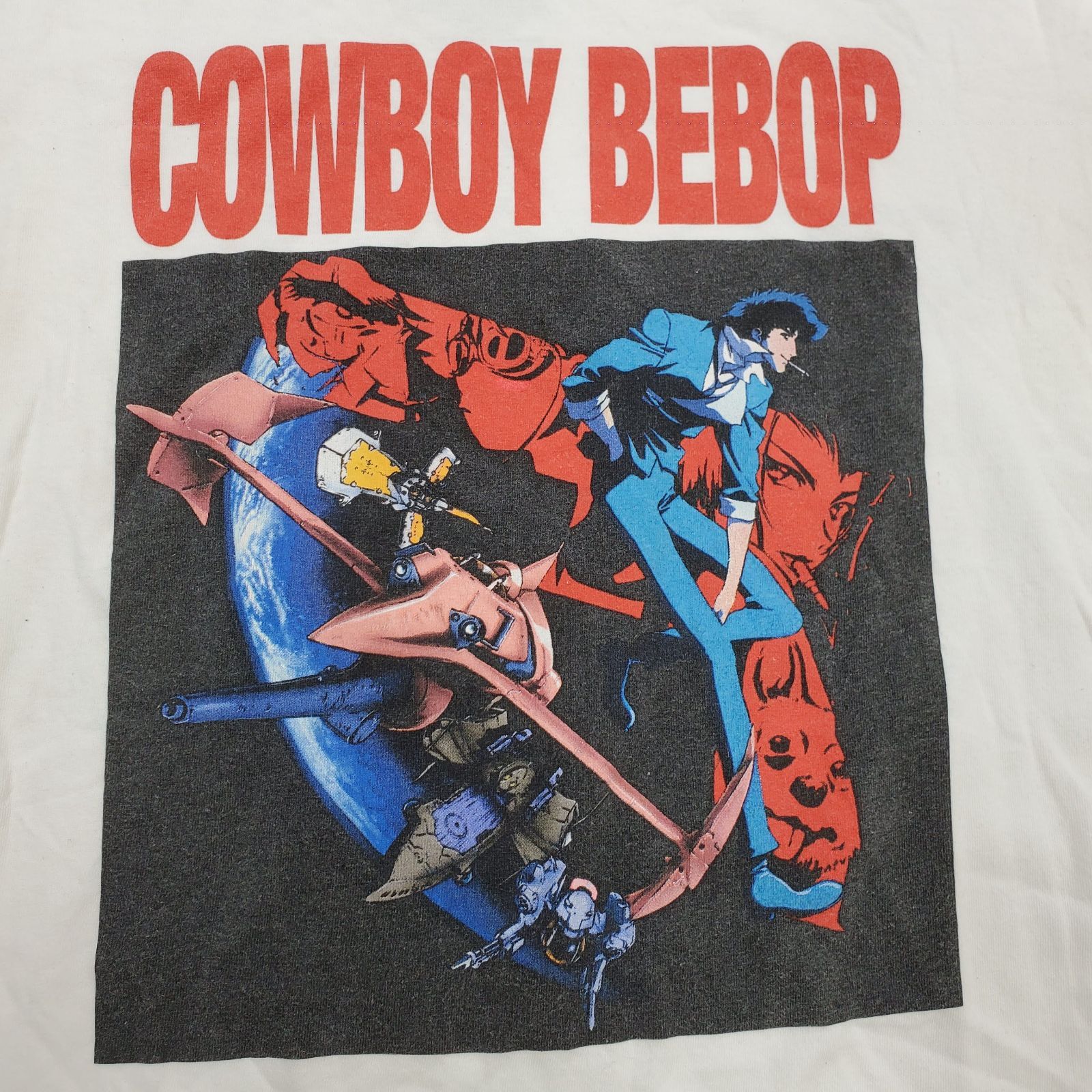 【Tシャツ】カウボーイビバップ フェイ スパイク 平成 アニメ 古着 カウボーイビバップ Tシャツ スパイク フェイ XL相当 レア