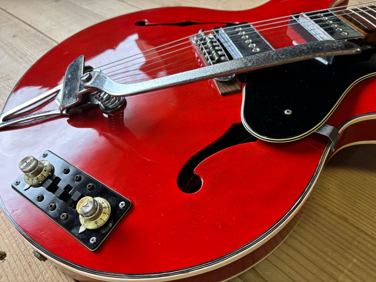 日本製フルアコタイプギター エピフォンカジノタイプ メーカー不明