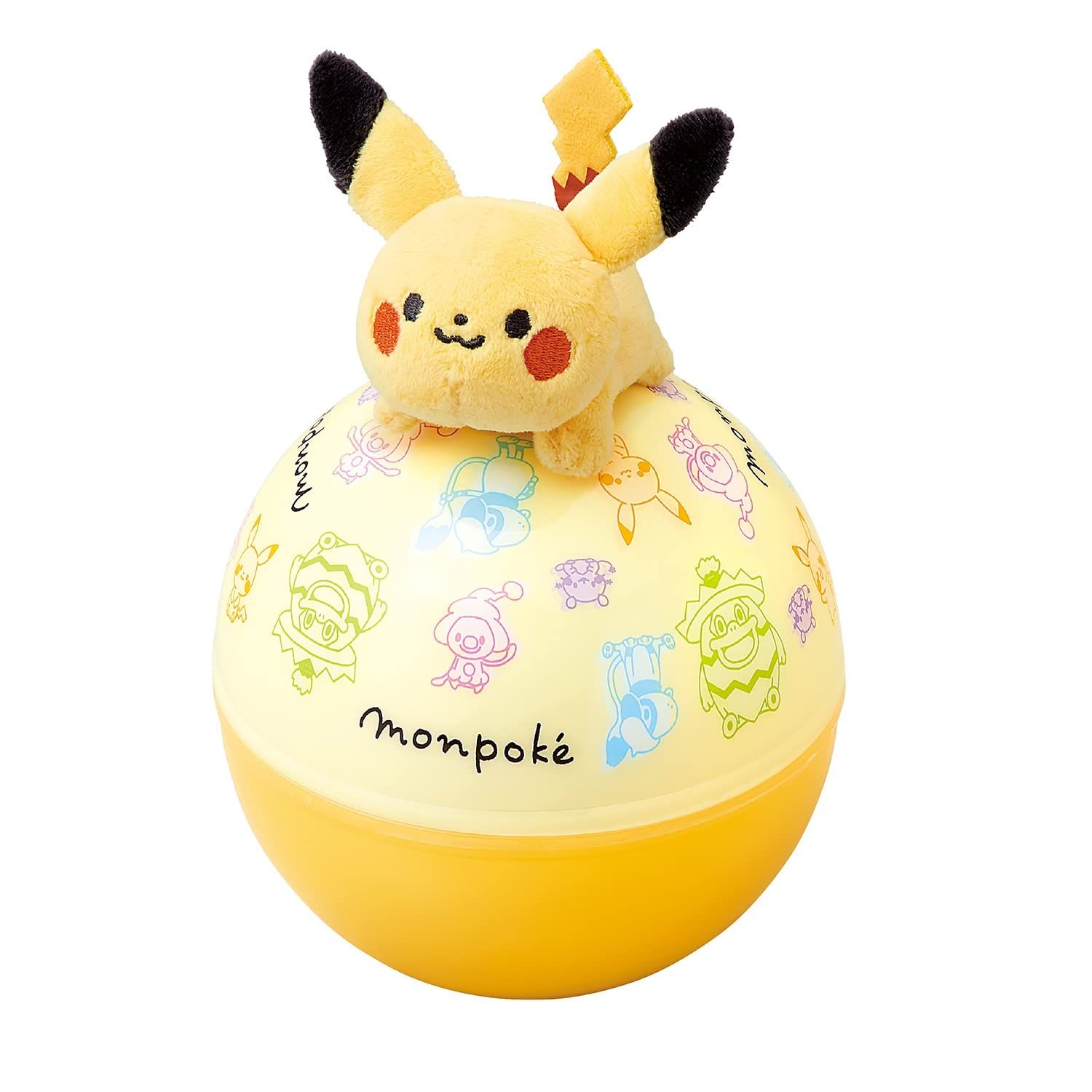トイローヤル モンポケ ローリーチャイム ( ピカチュウ / ポケモン ) 起き上がりこぼし ( ラトル 取り外し / 手洗い可能 )お人形 赤ちゃん用おもちゃ 日本製 0歳
